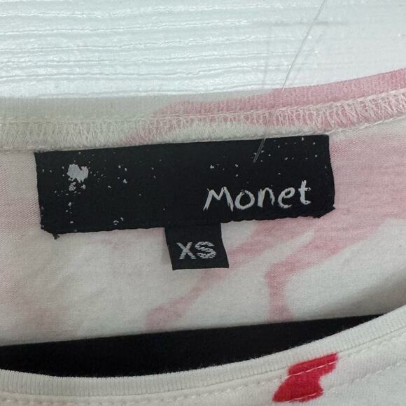 Monet Women’s Pink White Horse Fashion Casual T-Shirt Size XS - Picture 3 of 7